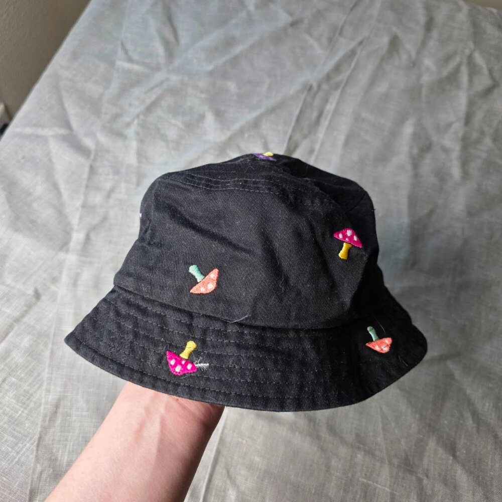 ALAB Mushroom Embroidered All Over Bucket Hat